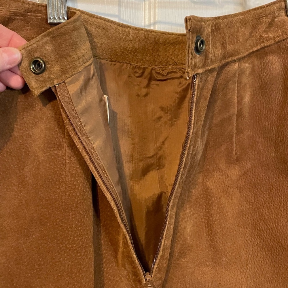 VTG Melbourne Country Clothing Co soft leather fully lined pencil skirt sz 8 - Picture 8 of 11